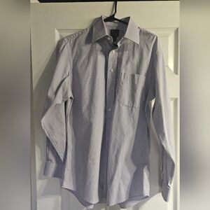 Jos. A. Bank Blue and White Checkered Dress Shirt